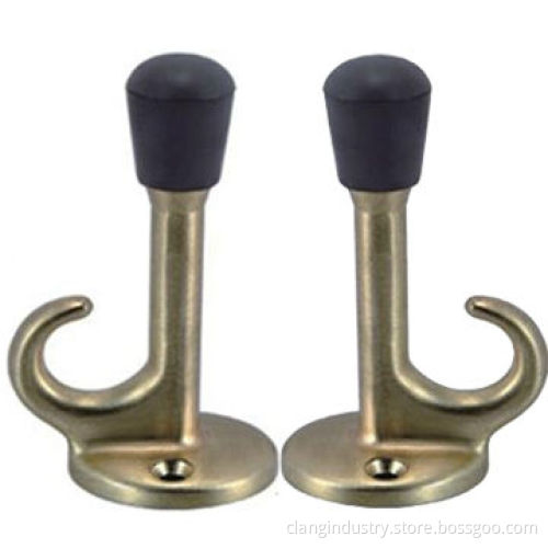 Door Stop with Hook, High Quality, Deluxe, Made of Zinc Alloy, Manufacturer